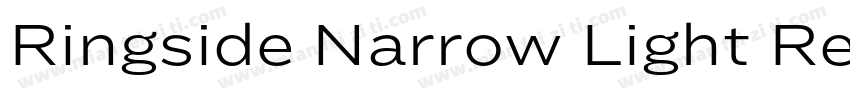 Ringside Narrow Light Regular字体转换
